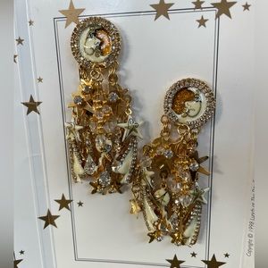 Lunch at The Ritz Collectible Earrings “La Luna”